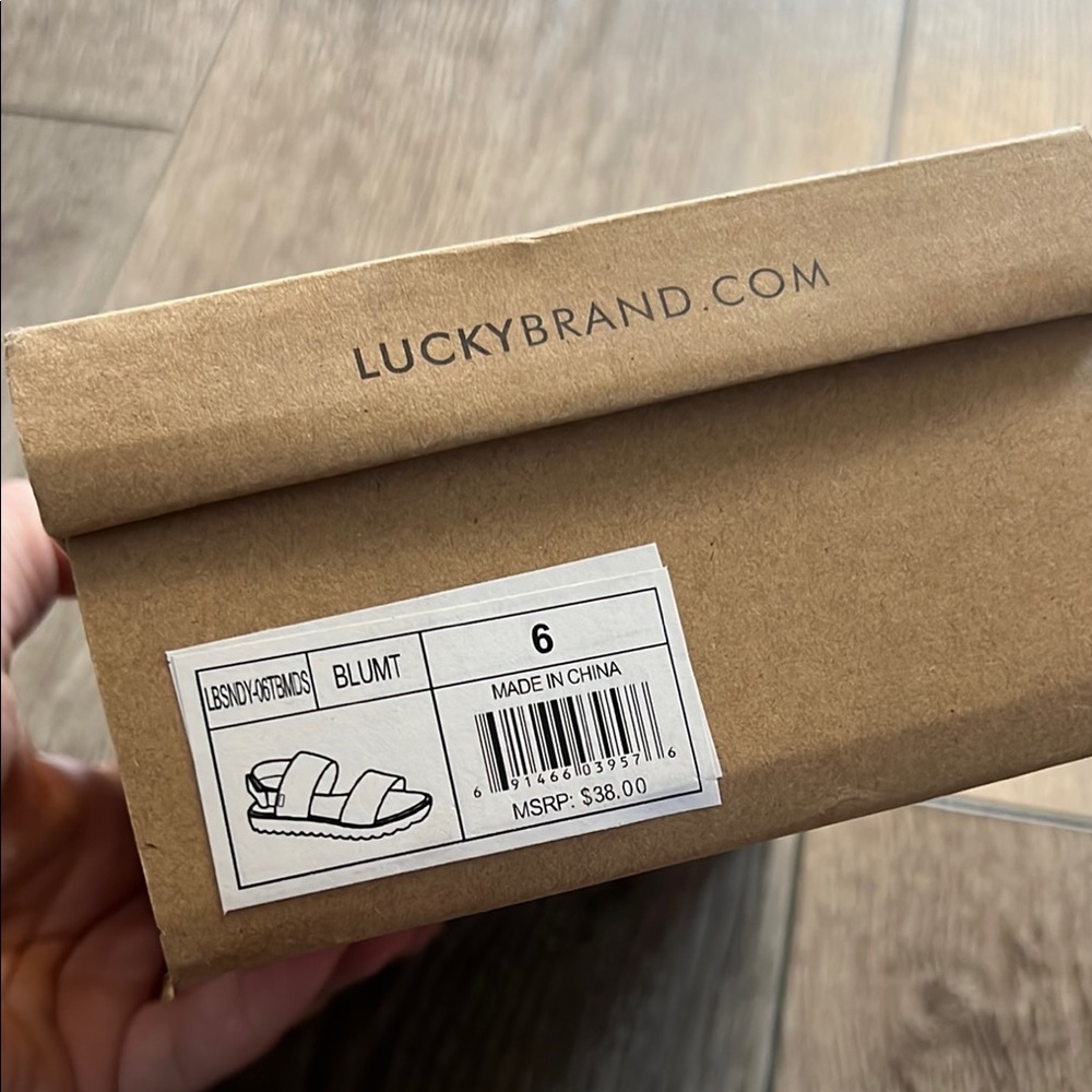 Lucky Brand Blue and Striped Sandals Toddler - Picture 4 of 4
